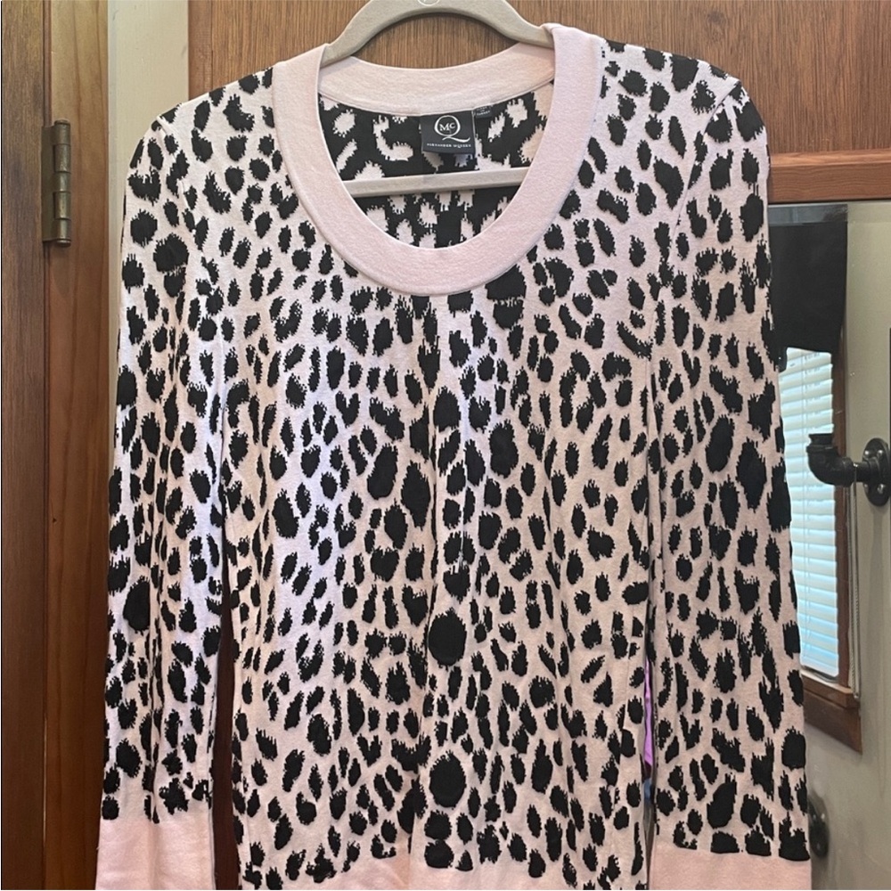 Alexander McQueen Black and White Patterned Top